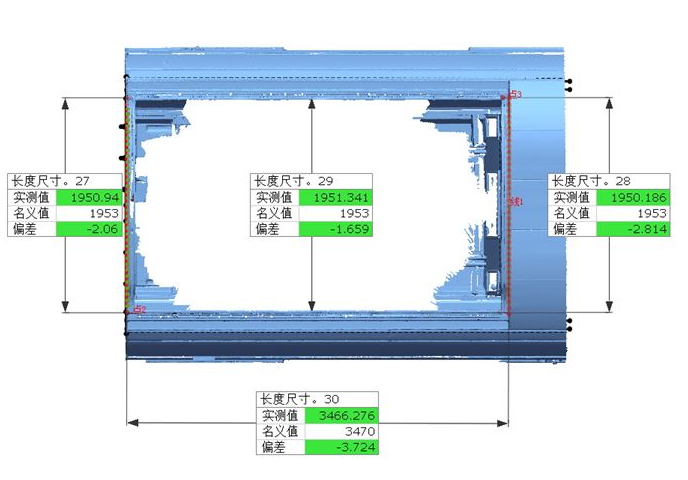 地鐵車廂3D數模對比檢測結果.png 地鐵車廂3D數模對比檢測結果.png