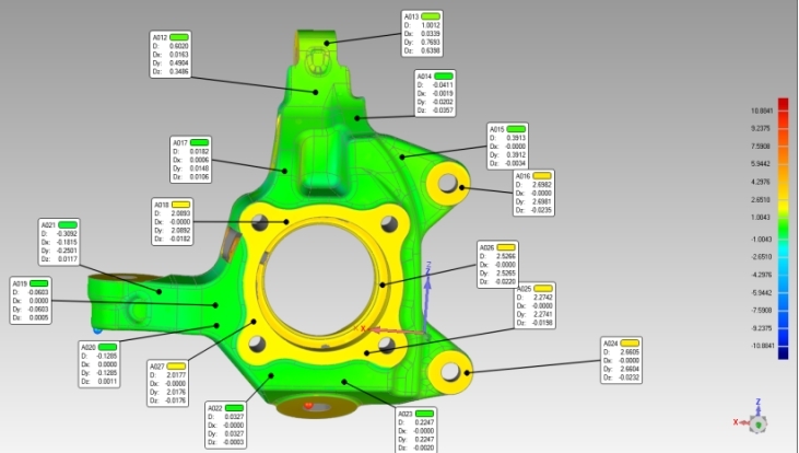 高精度三維掃描儀用于汽車轉(zhuǎn)向節(jié)鑄造件尺寸檢測(cè).jpg 高精度三維掃描儀用于汽車轉(zhuǎn)向節(jié)鑄造件尺寸檢測(cè).jpg