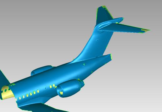 高精度藍(lán)光三維掃描儀用于飛機(jī)整機(jī)及其模型逆向設(shè)計.jpg 高精度藍(lán)光三維掃描儀用于飛機(jī)整機(jī)及其模型逆向設(shè)計.jpg