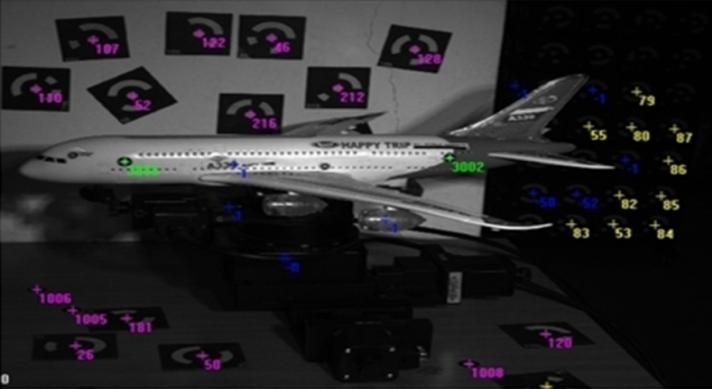 數(shù)字圖像相關(guān)法dic用于飛機(jī)在風(fēng)洞下姿態(tài)角測量.jpg 數(shù)字圖像相關(guān)法dic用于飛機(jī)在風(fēng)洞下姿態(tài)角測量.jpg