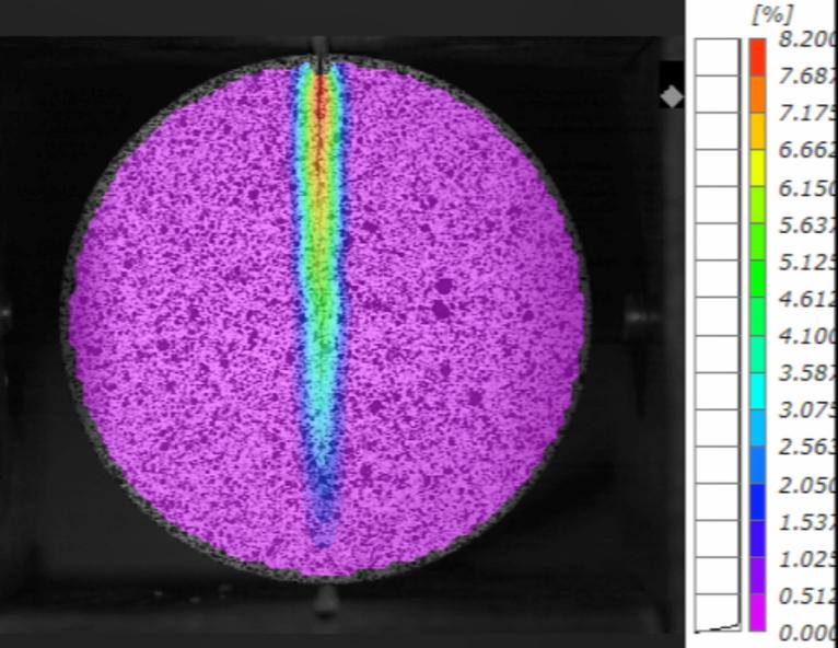DIC三維全場應(yīng)變測量技術(shù)用于巖石巴西劈裂應(yīng)變場及裂紋演化分析.jpg DIC三維全場應(yīng)變測量技術(shù)用于巖石巴西劈裂應(yīng)變場及裂紋演化分析.jpg