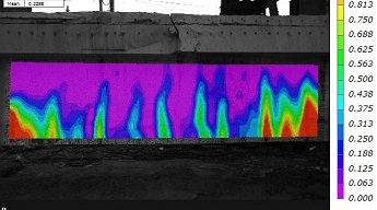 3D-DIC全場應變測量技術在大型混凝土梁三點彎曲測試中的應用