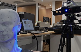  高精度藍(lán)光三維掃描儀用于石膏頭像模型3D掃描真實復(fù)刻