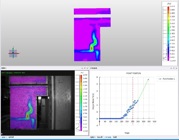 DIC三維全場應(yīng)變測量系統(tǒng)用于混土木結(jié)構(gòu)強(qiáng)度與裂紋試驗.jpg DIC三維全場應(yīng)變測量系統(tǒng)用于混土木結(jié)構(gòu)強(qiáng)度與裂紋試驗.jpg