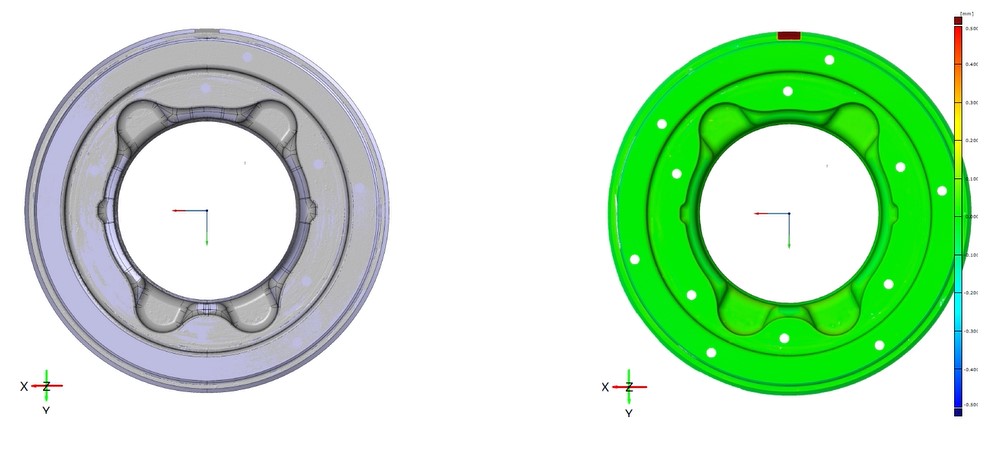 藍(lán)光三維掃描儀用于汽車輪轂軸承模具形位公差分析 藍(lán)光三維掃描儀用于汽車輪轂軸承模具形位公差分析